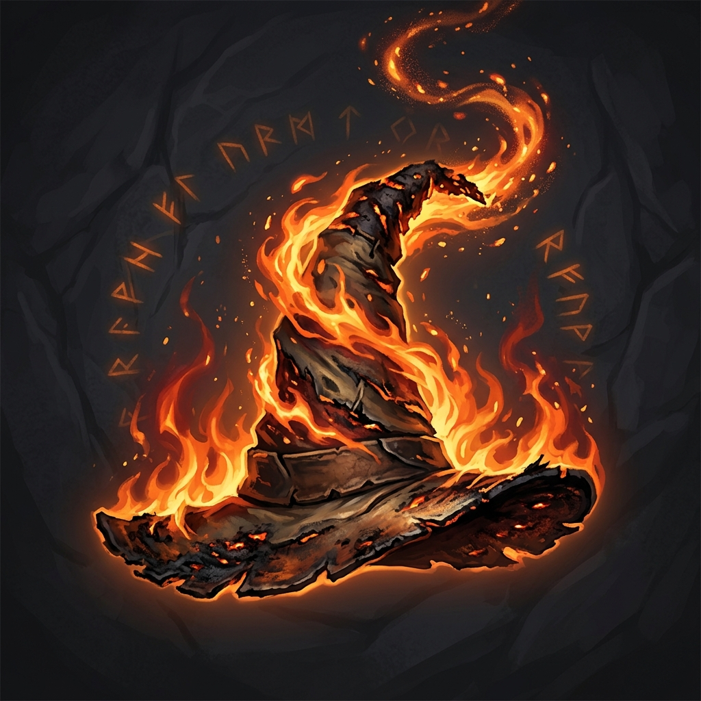 Burning Wizard Hat